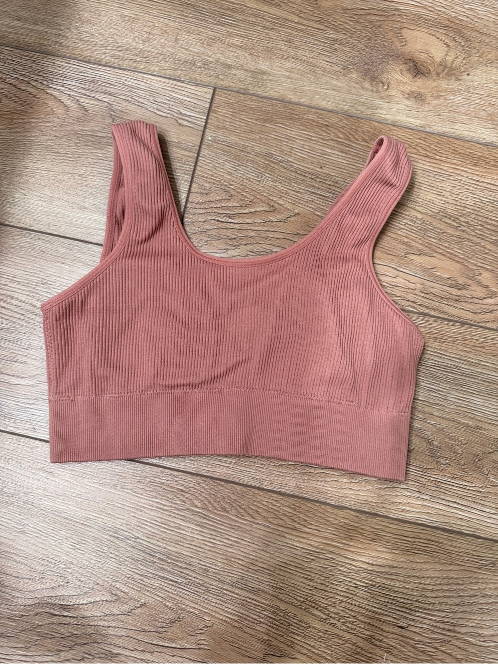aerie Ribbed Scoop Crop Tank - Dusty Rose 0185